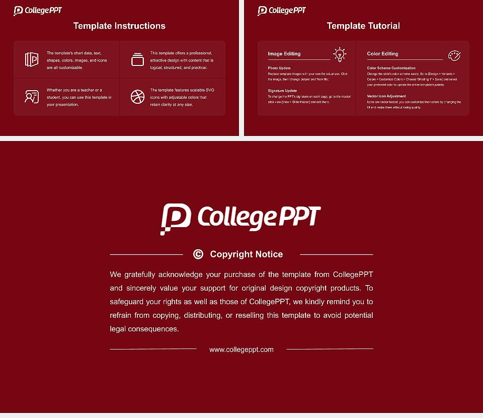 Morningside College Academic Presentation/Research Findings Report PPT Template16:9 ratio PPT effect preview image5