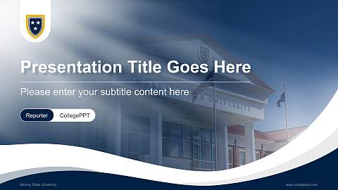 Murray State University Lecture Sharing and Networking Event PPT Template