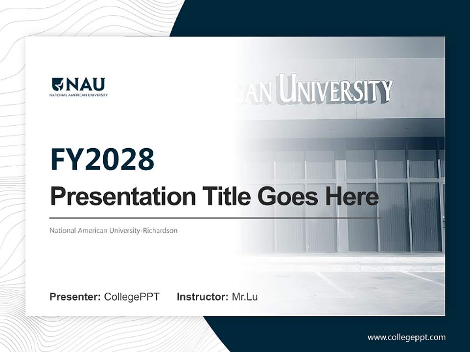 National American University-Richardson Academic Presentation/Research Findings Report PPT Template4:3 ratio PPT effect preview image5