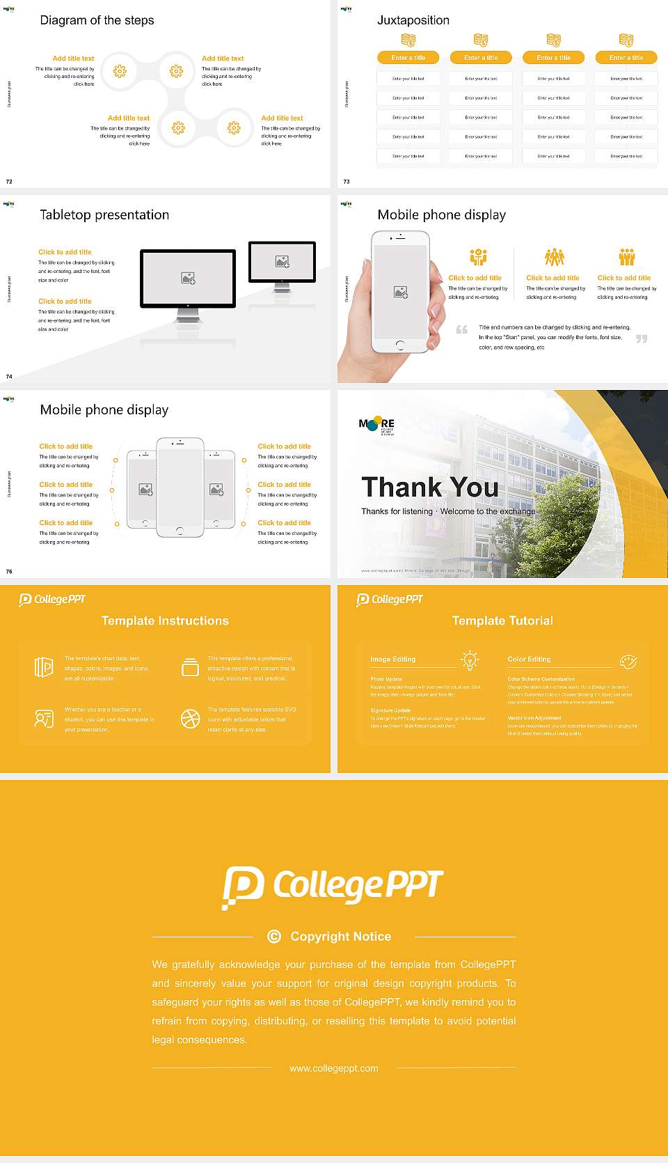 Moore College of Art and Design Competition/Entrepreneurship Contest PPT Template16:9 ratio PPT effect preview image9