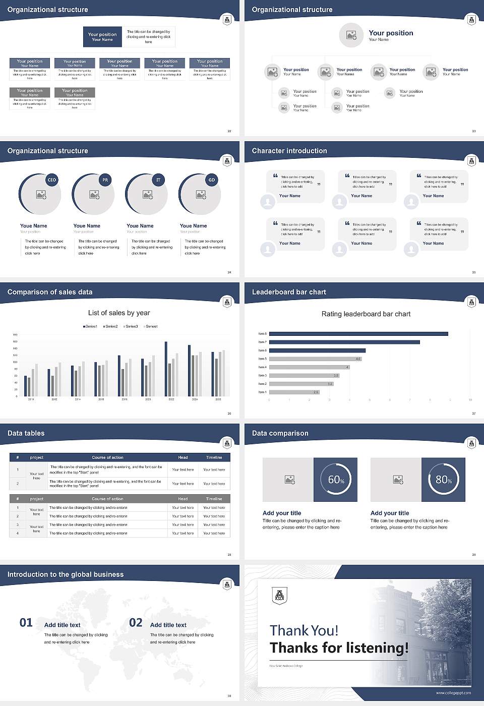 New Saint Andrews College Academic Presentation/Research Findings Report PPT Template16:9 ratio PPT effect preview image4