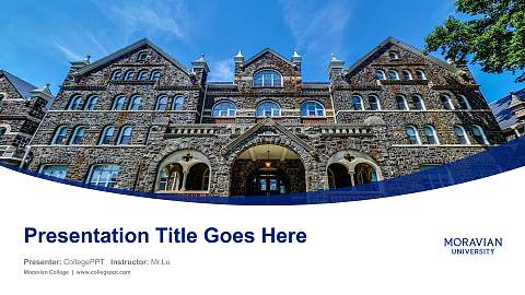 Moravian College Course/Courseware Creation PPT Template