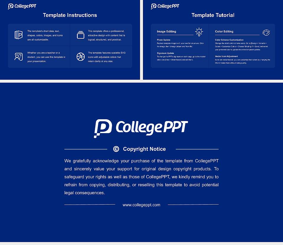 Moravian College Course/Courseware Creation PPT Template16:9 ratio PPT effect preview image5