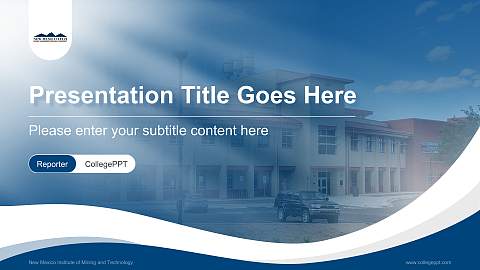New Mexico Institute of Mining and Technology Lecture Sharing and Networking Event PPT Template
