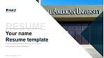 美国国家大学-理查森分校简历PPT模板