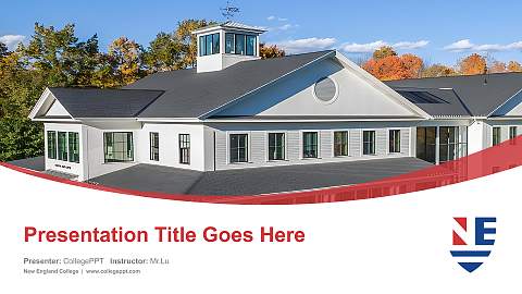 New England College Course/Courseware Creation PPT Template
