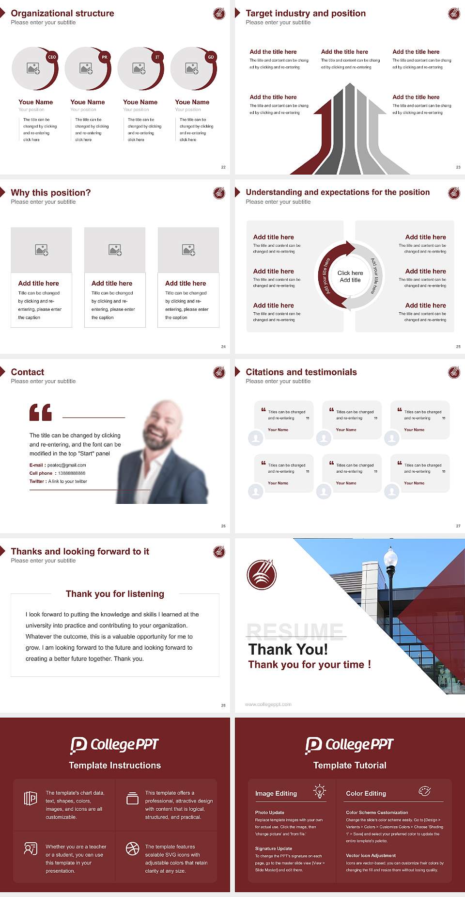 Montana State University-Northern Resume PPT Template4:3 ratio PPT effect preview image4