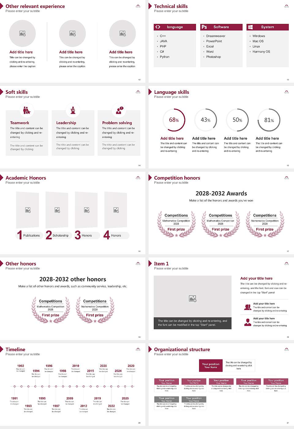 Mount Carmel College of Nursing Resume PPT Template16:9 ratio PPT effect preview image3