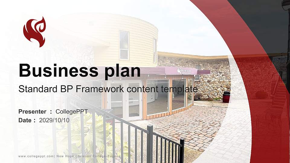 New Hope Christian College-Eugene Competition/Entrepreneurship Contest PPT Template16:9 ratio PPT effect preview image