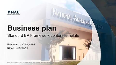National American University-Mesquite Competition/Entrepreneurship Contest PPT Template