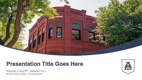 New Saint Andrews College Course/Courseware Creation PPT Template