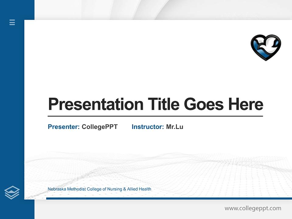 Nebraska Methodist College of Nursing & Allied Health Thesis Proposal/Graduation Defense PPT Template4:3 ratio PPT effect preview image5