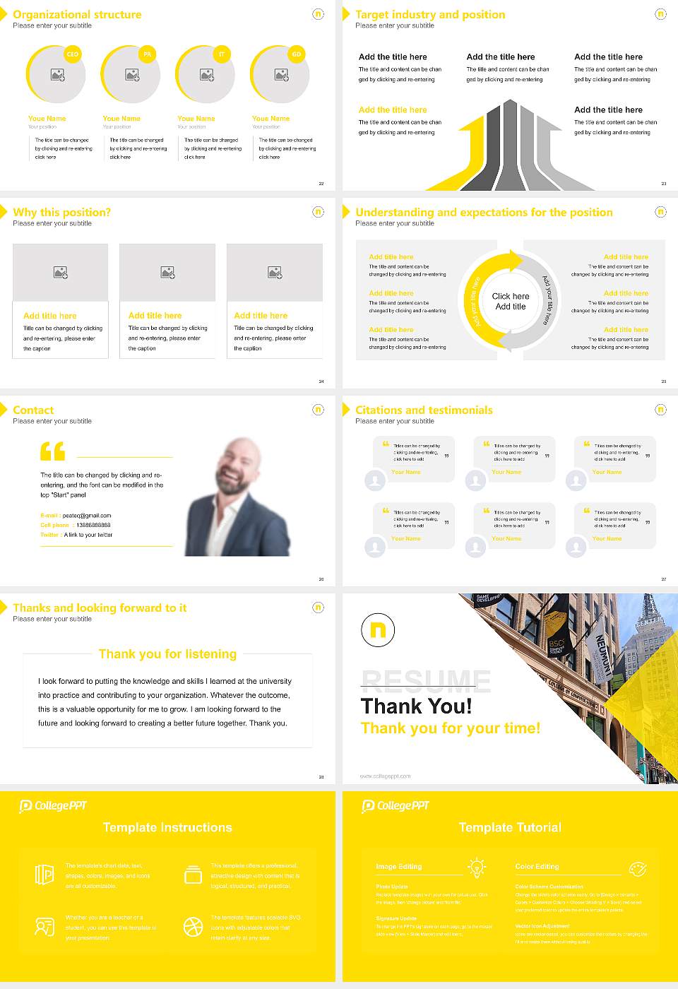 Neumont College of Computer Science Resume PPT Template16:9 ratio PPT effect preview image4