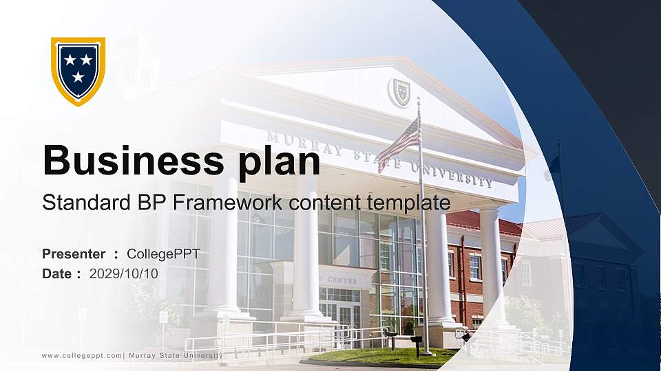 Murray State University Competition/Entrepreneurship Contest PPT Template16:9 ratio PPT effect preview image