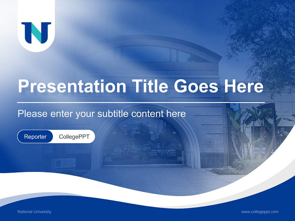 National University Lecture Sharing and Networking Event PPT Template4:3 ratio PPT effect preview image4