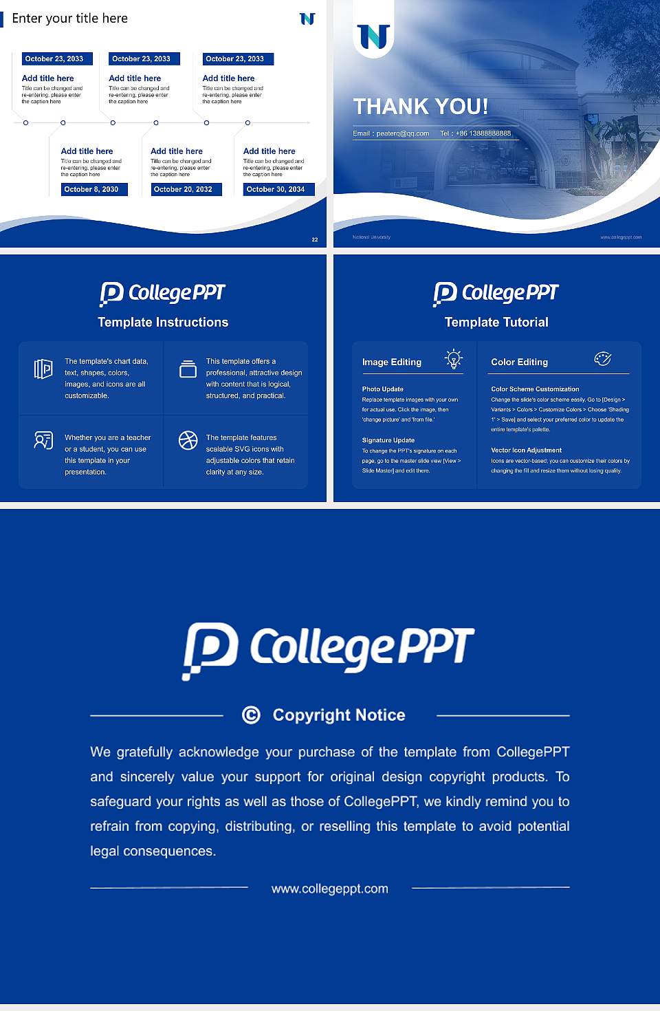 National University Lecture Sharing and Networking Event PPT Template4:3 ratio PPT effect preview image4