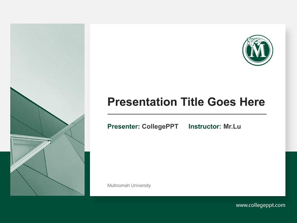Multnomah University General Purpose PPT Template4:3 ratio PPT effect preview image6