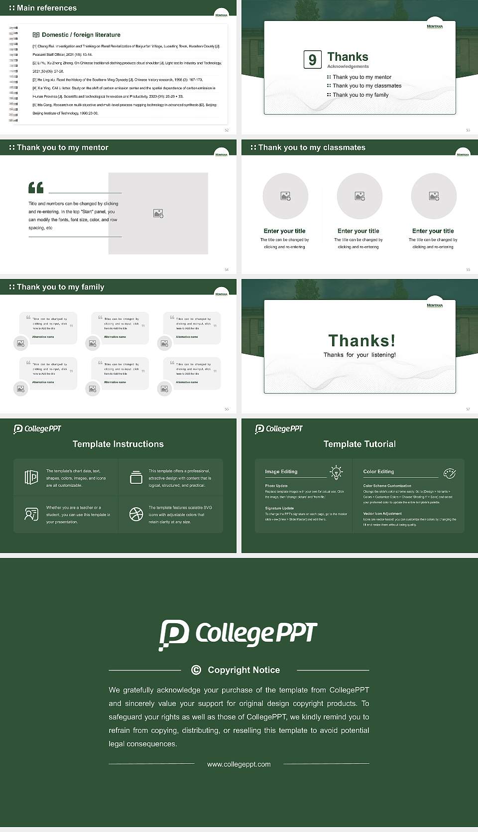 Montana Technological University Graduation Thesis Defense PPT Template16:9 ratio PPT effect preview image7