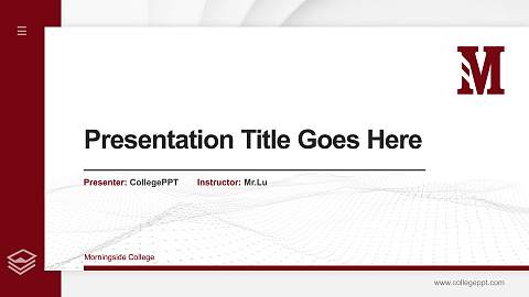 Morningside College Thesis Proposal/Graduation Defense PPT Template