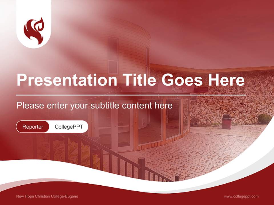 New Hope Christian College-Eugene Lecture Sharing and Networking Event PPT Template4:3 ratio PPT effect preview image4