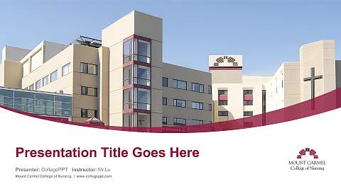 Mount Carmel College of Nursing Course/Courseware Creation PPT Template