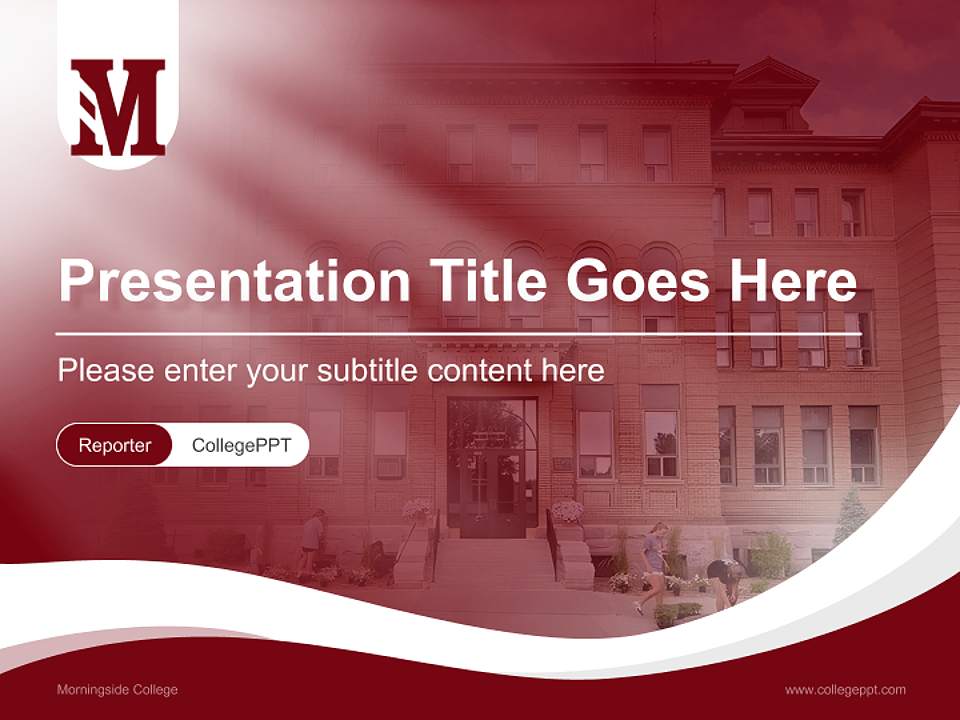 Morningside College Lecture Sharing and Networking Event PPT Template4:3 ratio PPT effect preview image4