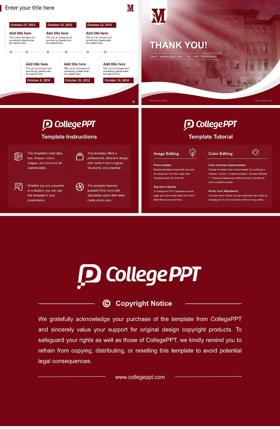 Morningside College Lecture Sharing and Networking Event PPT Template4:3 ratio PPT effect preview image4