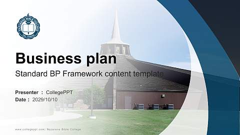 Nazarene Bible College Competition/Entrepreneurship Contest PPT Template