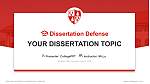 Montclair State University Graduation Thesis Defense PPT Template