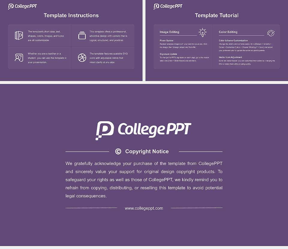 Naropa University Course/Courseware Creation PPT Template16:9 ratio PPT effect preview image5