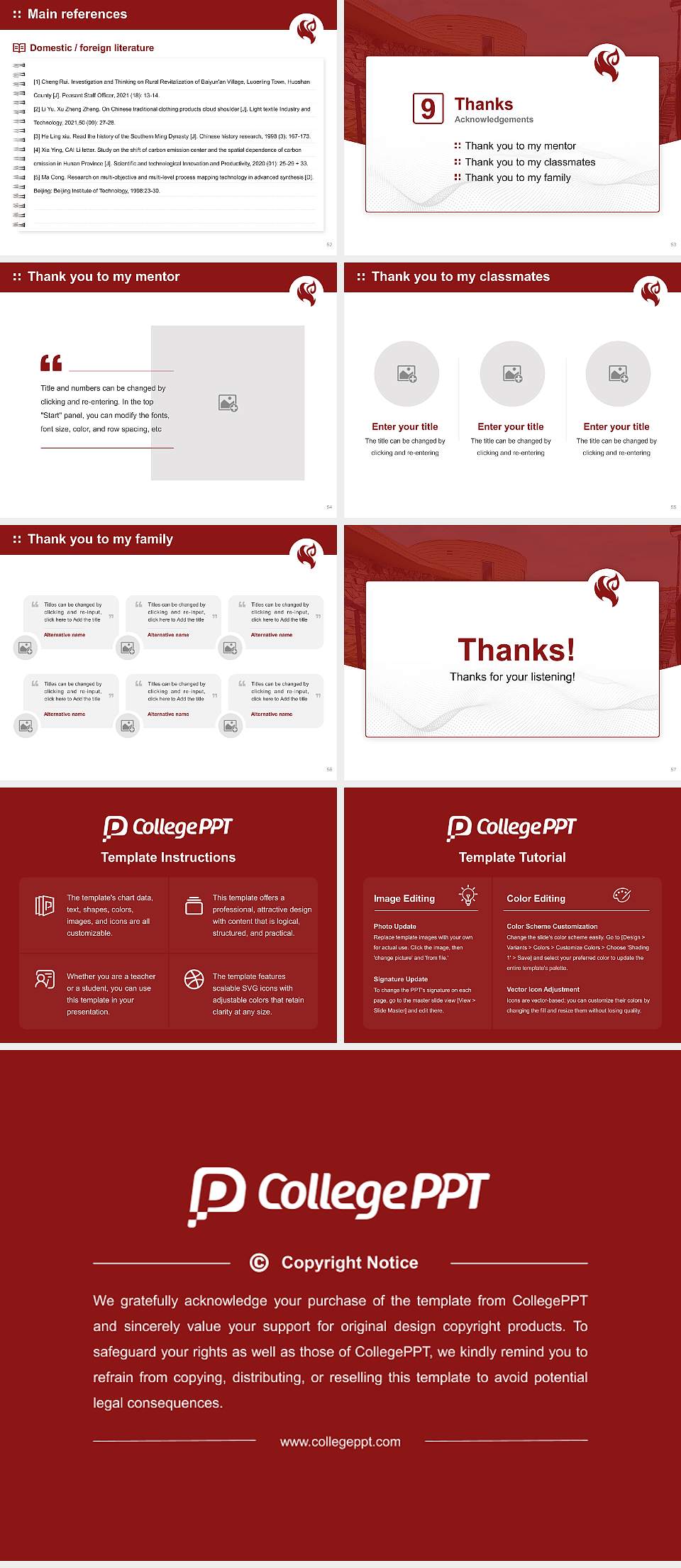 New Hope Christian College-Eugene Graduation Thesis Defense PPT Template4:3 ratio PPT effect preview image7