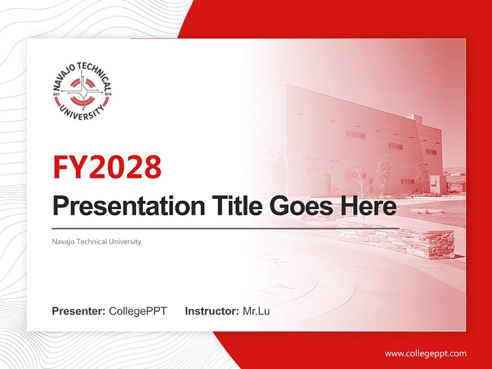 Navajo Technical University Academic Presentation/Research Findings Report PPT Template4:3 ratio PPT effect preview image5