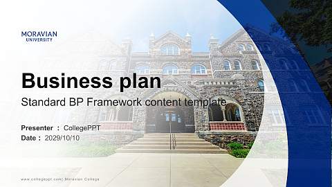 Moravian College Competition/Entrepreneurship Contest PPT Template