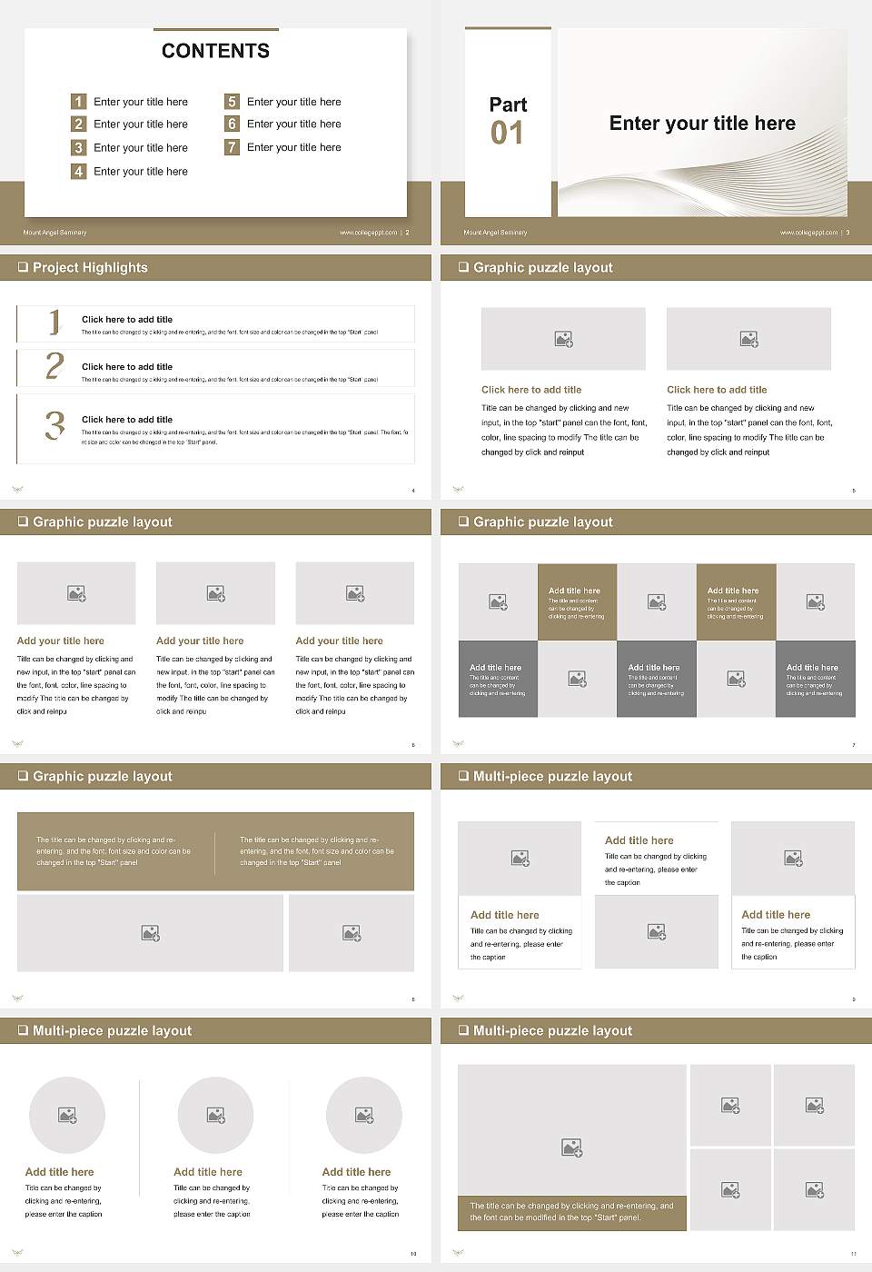 Mount Angel Seminary General Purpose PPT Template16:9 ratio PPT effect preview image2