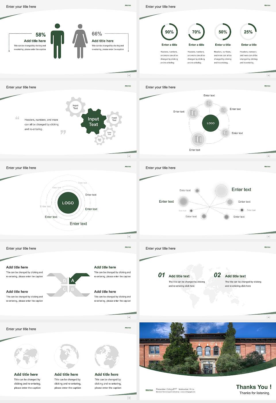 Montana Technological University Course/Courseware Creation PPT Template16:9 ratio PPT effect preview image4