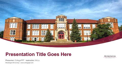 Muskingum University Course/Courseware Creation PPT Template