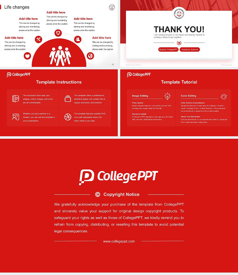 Navajo Technical University National Scholarship Defense PPT Template16:9 ratio PPT effect preview image4