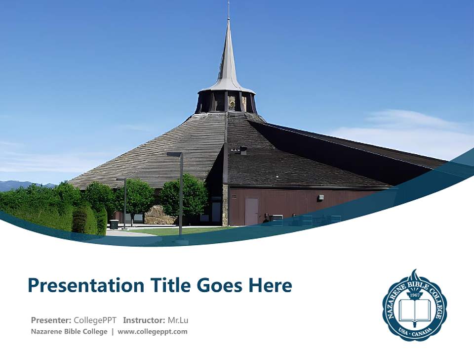 Nazarene Bible College Course/Courseware Creation PPT Template4:3 ratio PPT effect preview image5