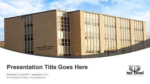 Ner Israel Rabbinical College Course/Courseware Creation PPT Template