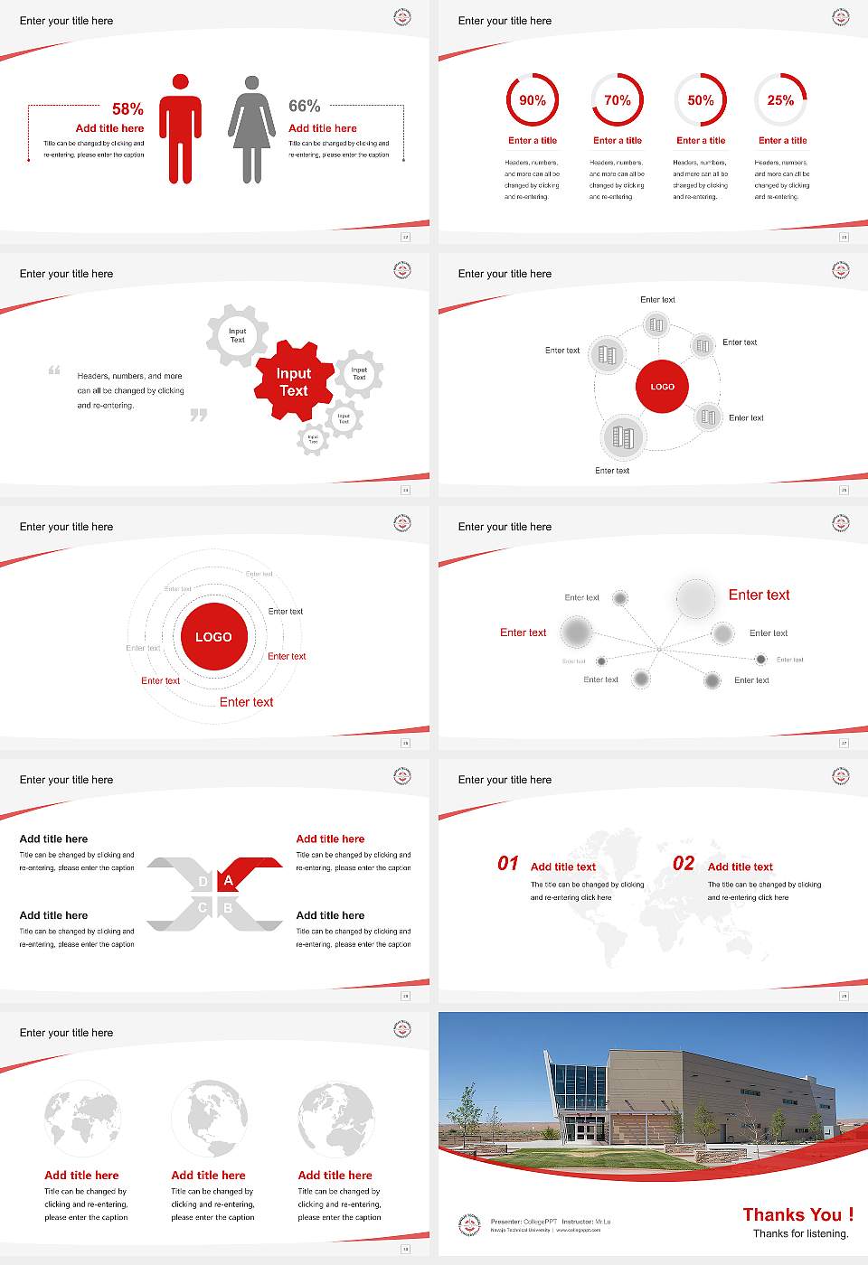 Navajo Technical University Course/Courseware Creation PPT Template16:9 ratio PPT effect preview image4