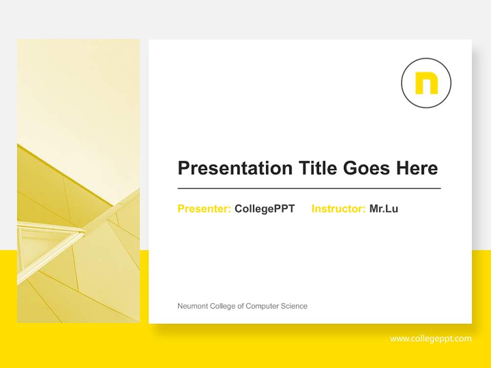 Neumont College of Computer Science General Purpose PPT Template4:3 ratio PPT effect preview image6