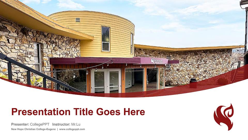 New Hope Christian College-Eugene Course/Courseware Creation PPT Template16:9 ratio PPT effect preview image