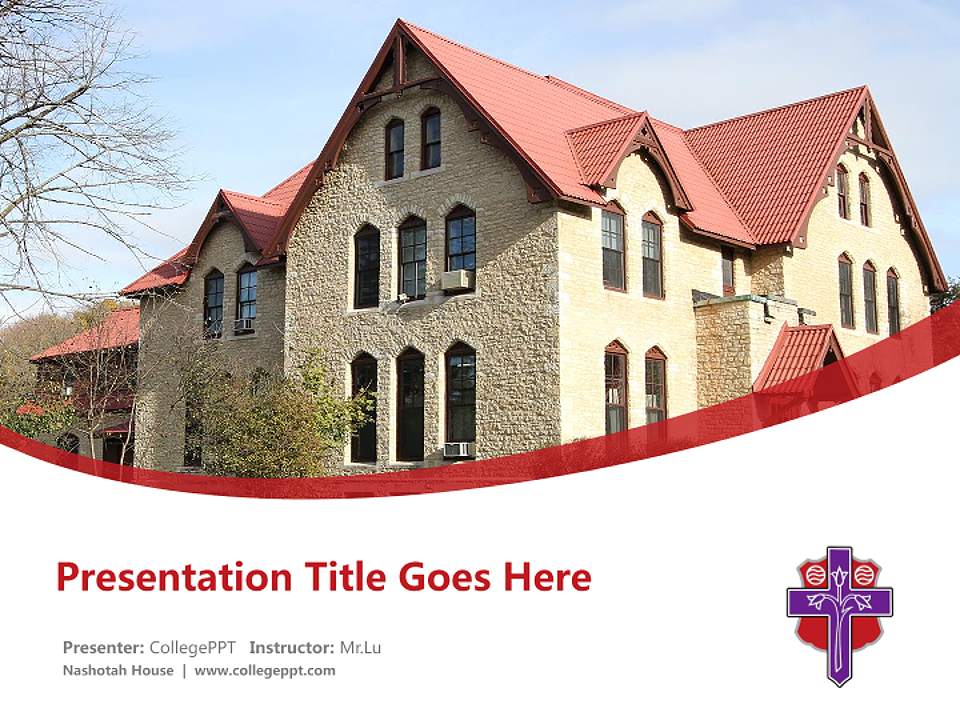Nashotah House Course/Courseware Creation PPT Template4:3 ratio PPT effect preview image5