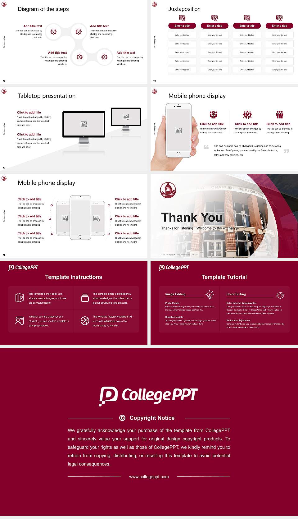 Morehouse College Competition/Entrepreneurship Contest PPT Template16:9 ratio PPT effect preview image9