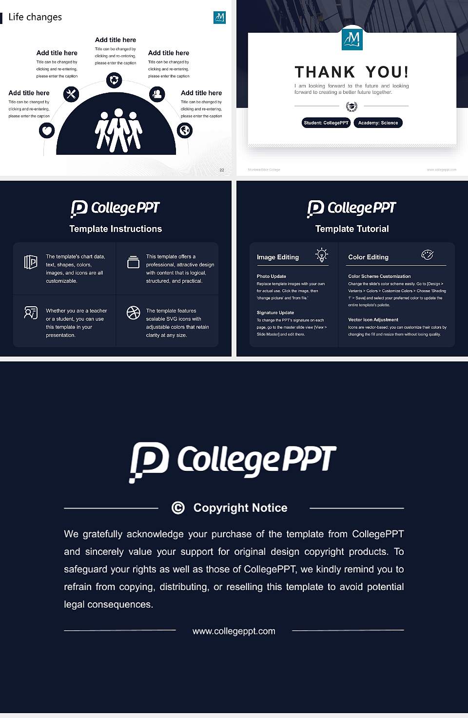Montana Bible College National Scholarship Defense PPT Template4:3 ratio PPT effect preview image4