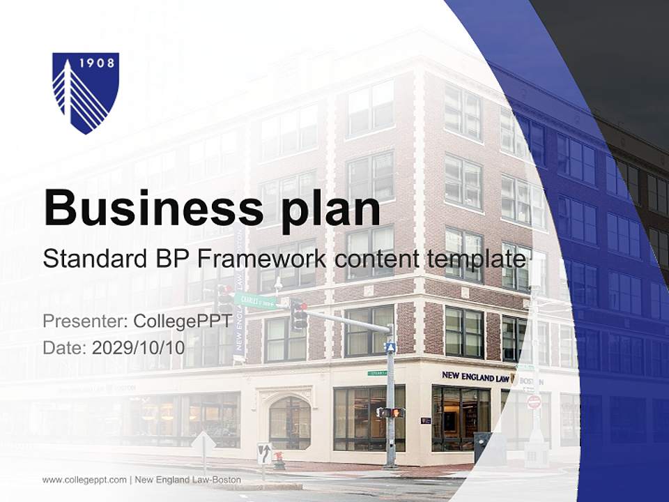 New England Law-Boston Competition/Entrepreneurship Contest PPT Template4:3 ratio PPT effect preview image9