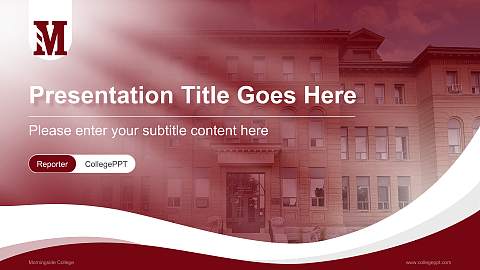 Morningside College Lecture Sharing and Networking Event PPT Template