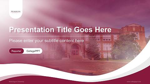 Muskingum University Lecture Sharing and Networking Event PPT Template