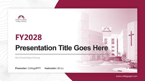 Mount Carmel College of Nursing Academic Presentation/Research Findings Report PPT Template