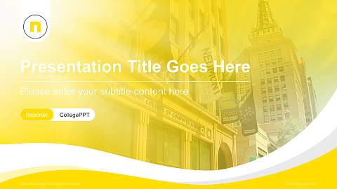 Neumont College of Computer Science Lecture Sharing and Networking Event PPT Template